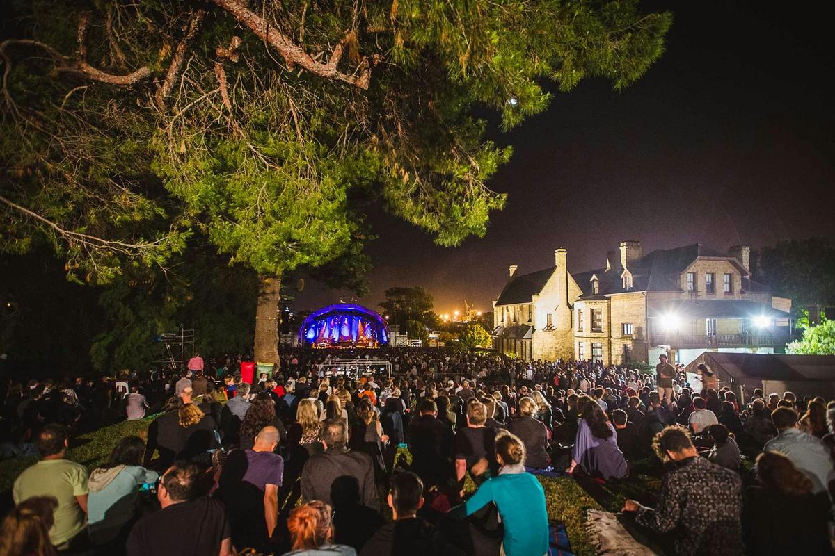 Watching a concert at the Freo Art Centre