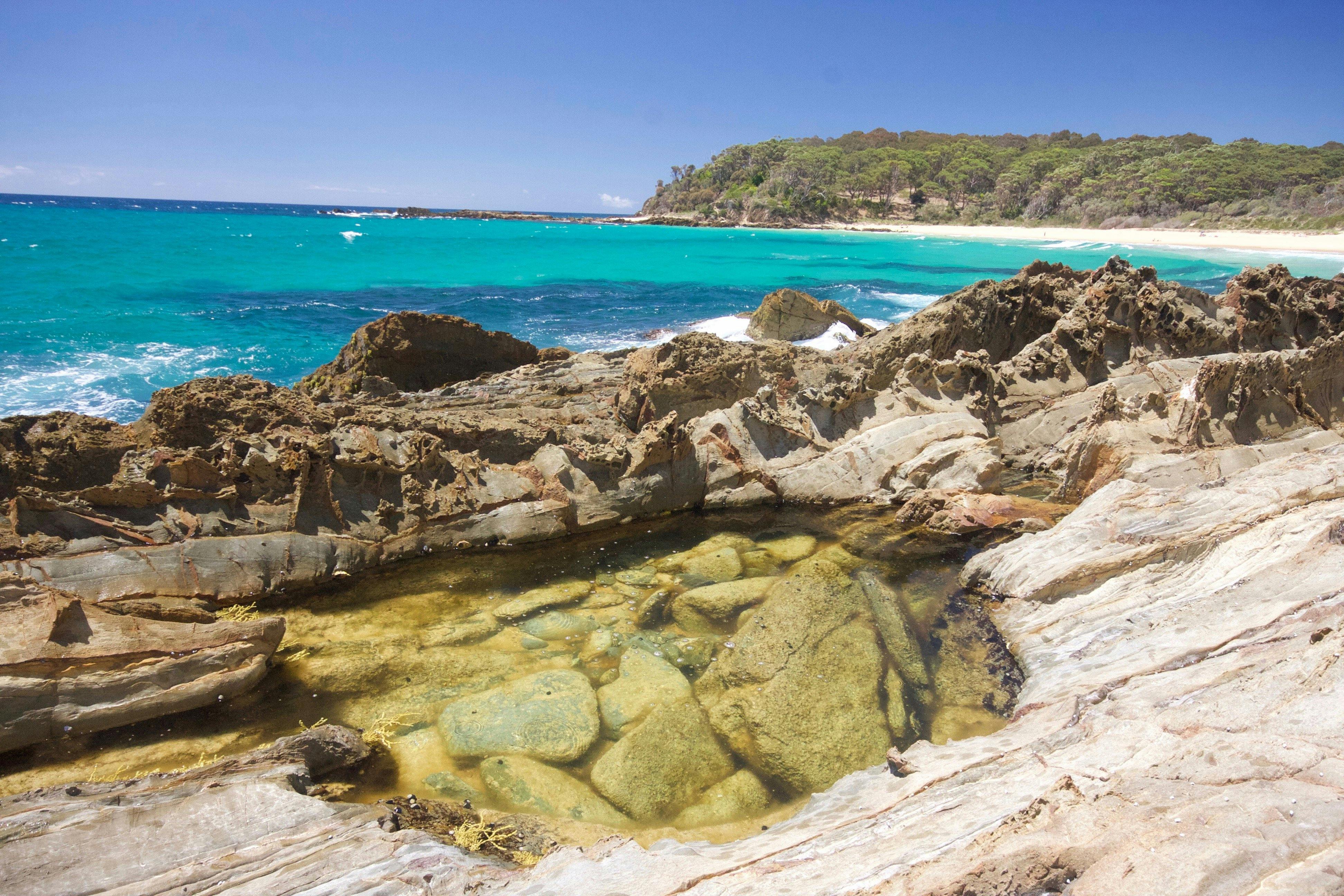 rock pool, Barragga Bay, beach, Sapphire Coast