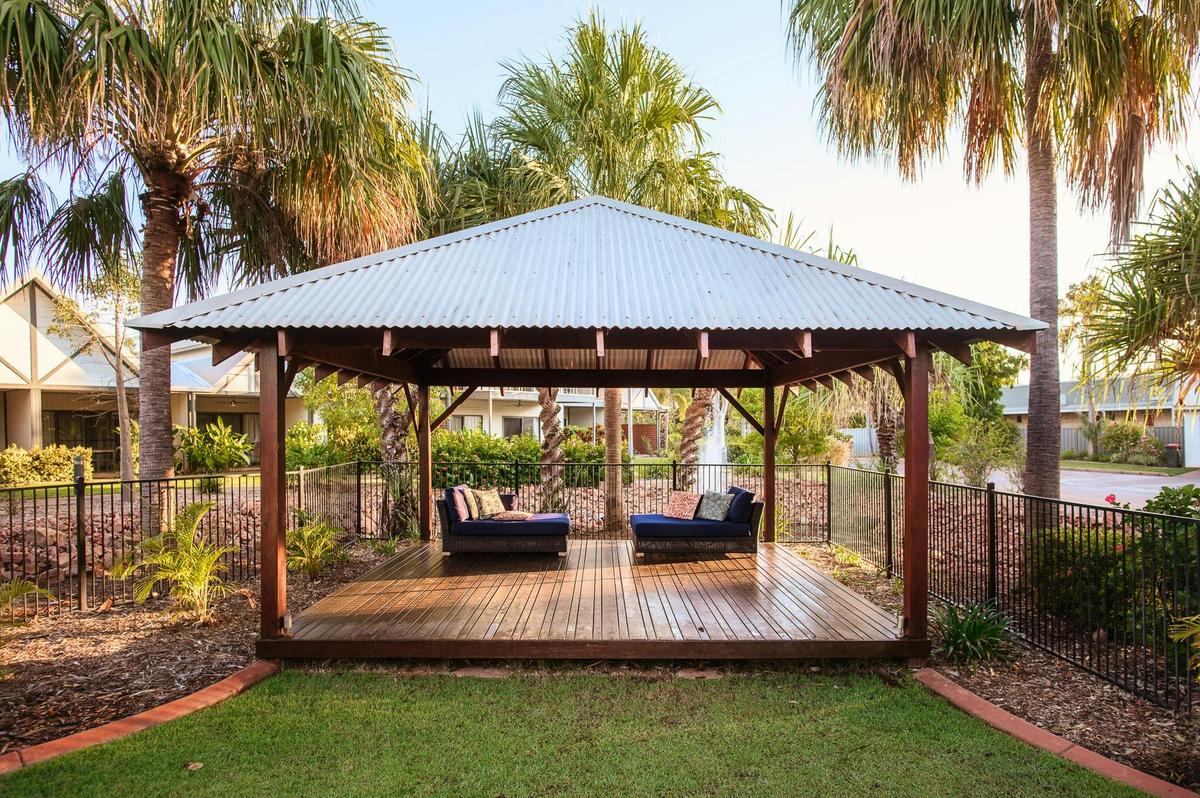 Cabana by pool