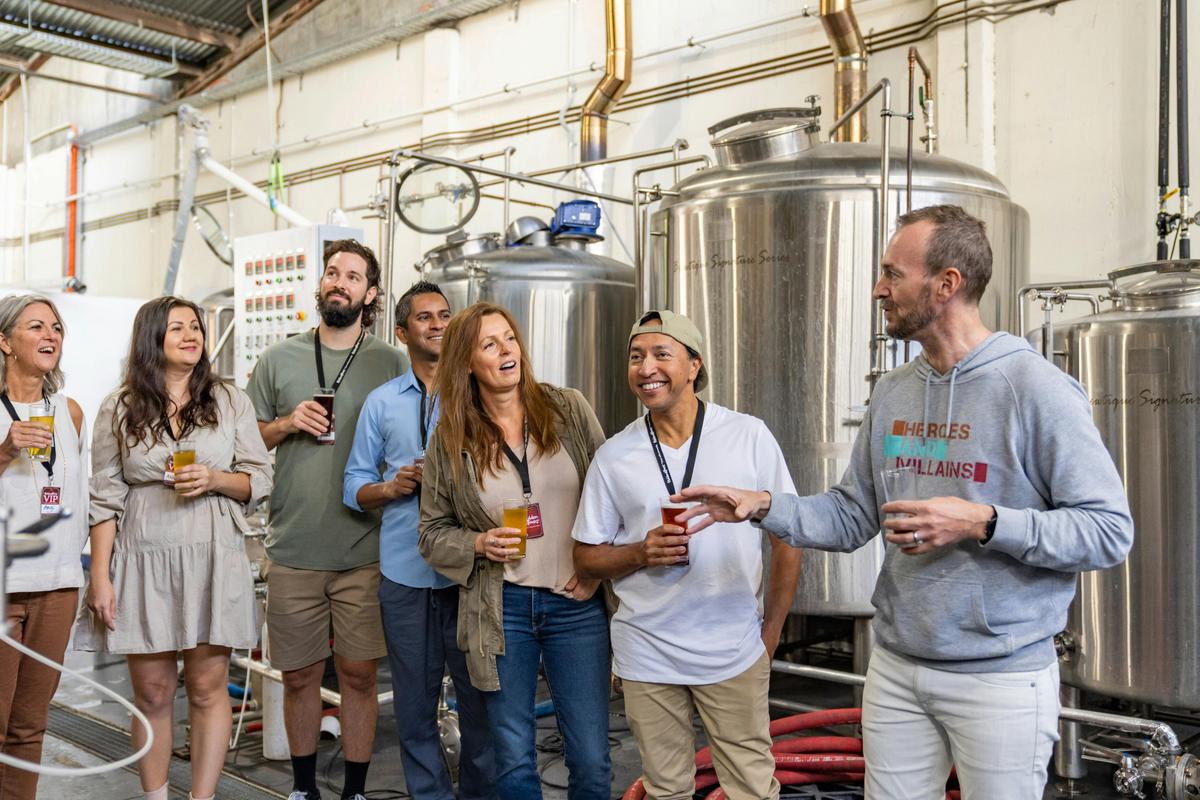 Urban Brewery Tour behind the scenes with Shannon the brewer and owner.