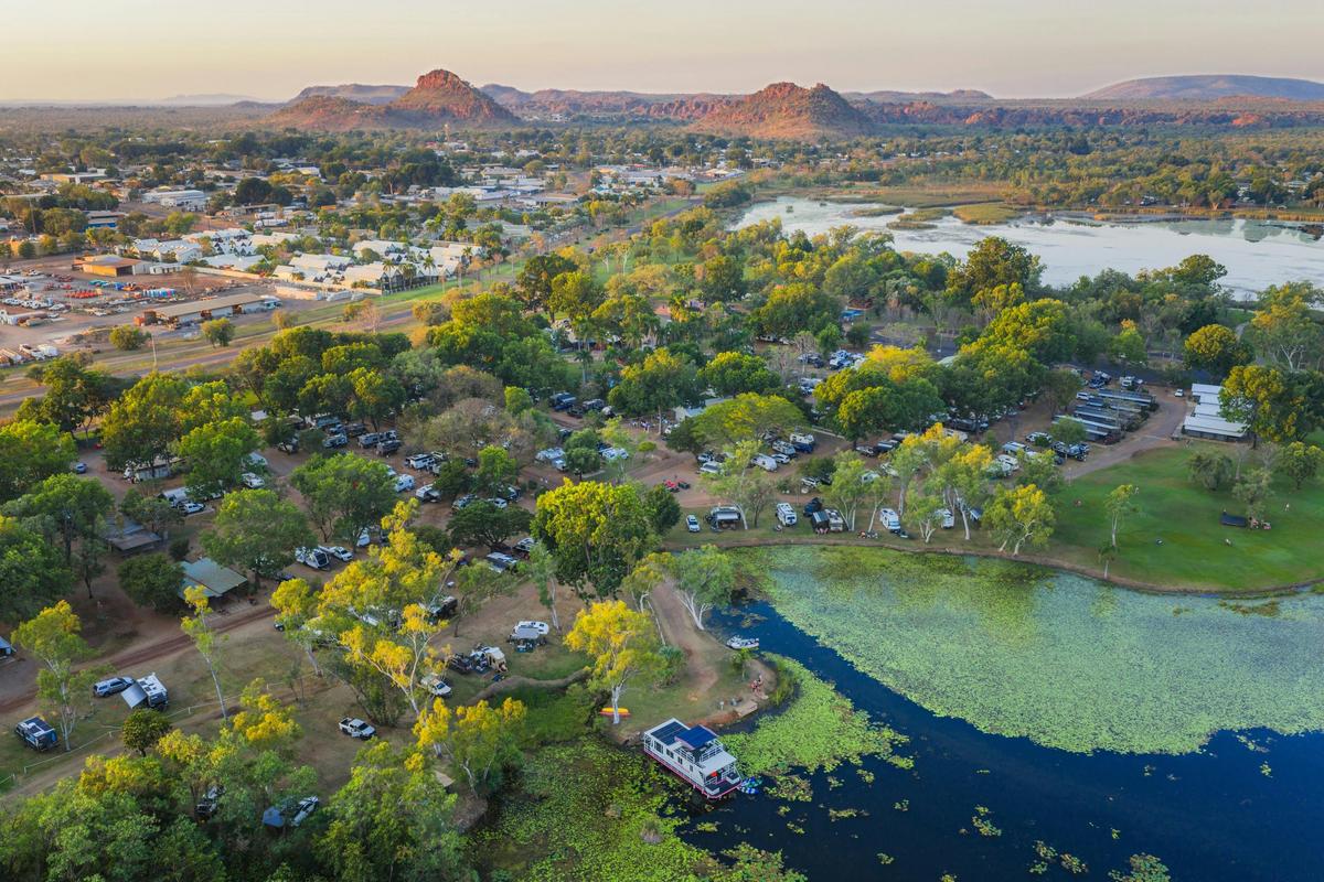 Birds Eye View of Kimberleyland Waterfront Holiday Park
