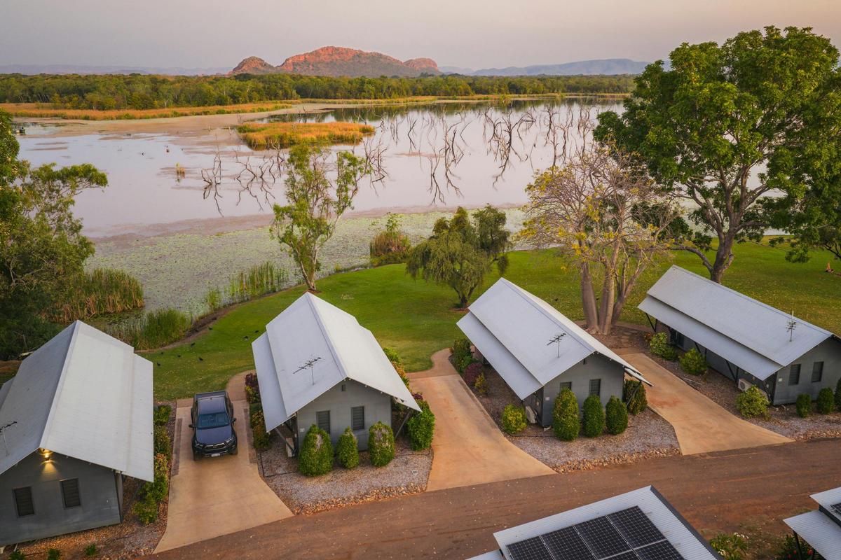 Cabin Accommodation on Lake Kununurra at Kimberleyland Waterfront Holiday Park