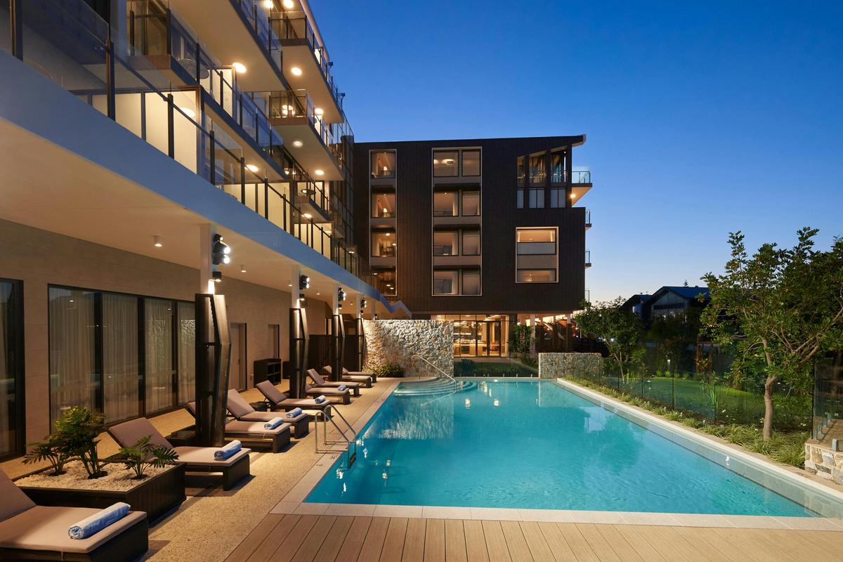 Our heated outdoor swimming pool