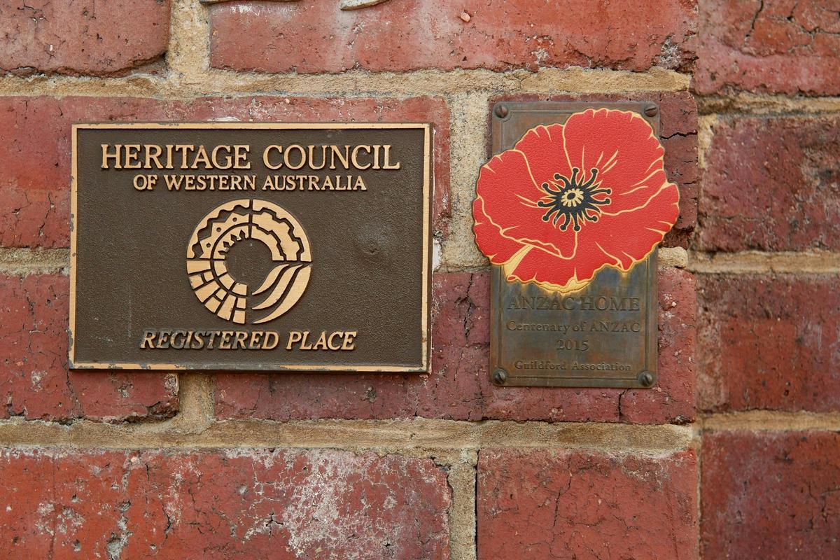 Guildford Anzac plaque