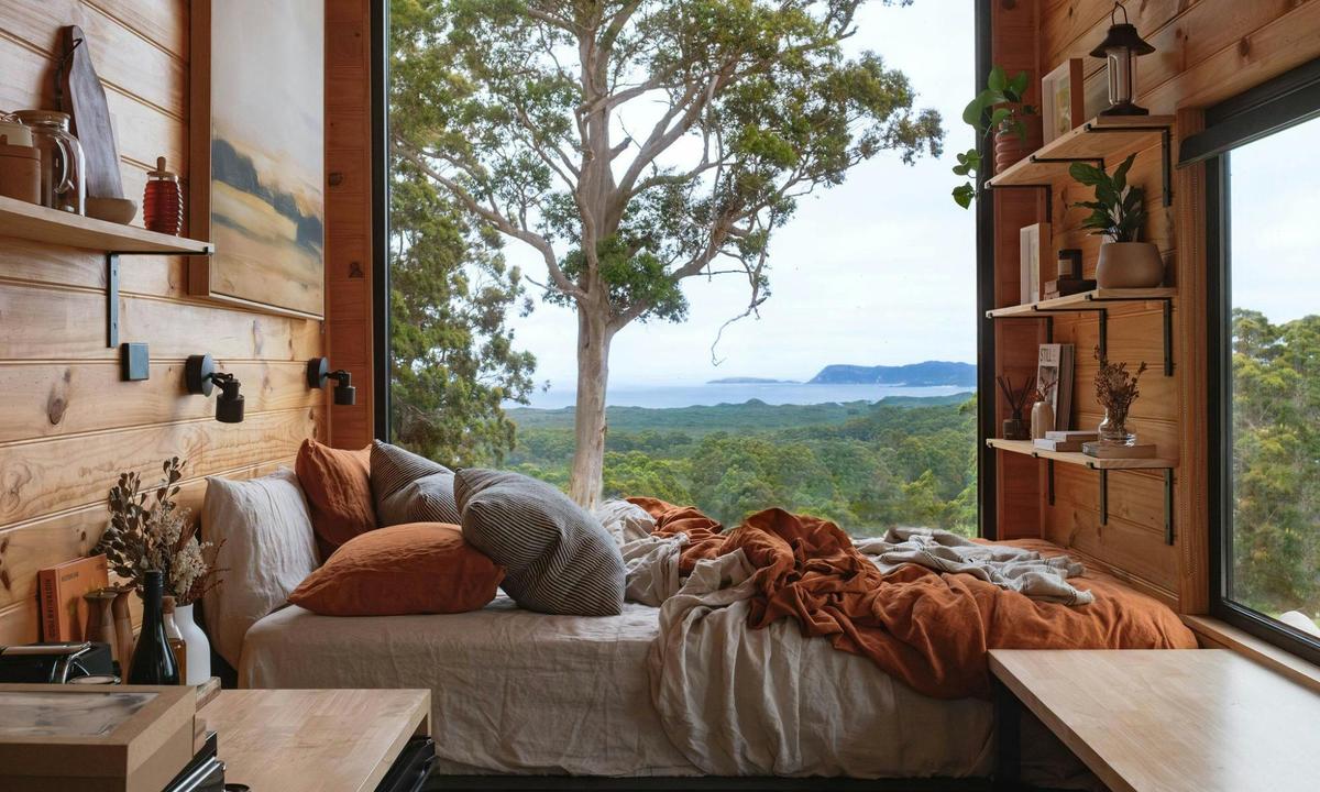 View of William Bay from cabin Salt