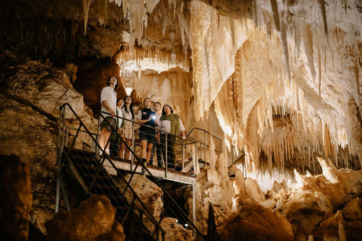 Jewel Cave is encrusted with gleaming crystal ornaments throughout its three massive chambers.