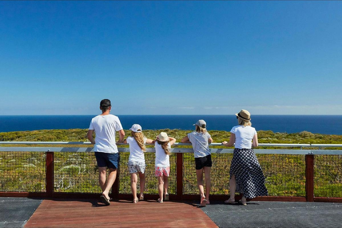 The observation deck at the lighthouses base is universally accessible.