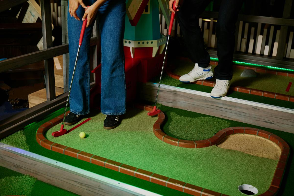 Holey Moley mini golf is the place to play