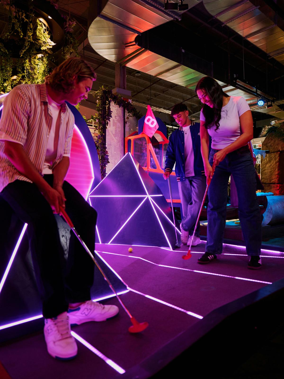 Holey Moley mini golf is the place to play