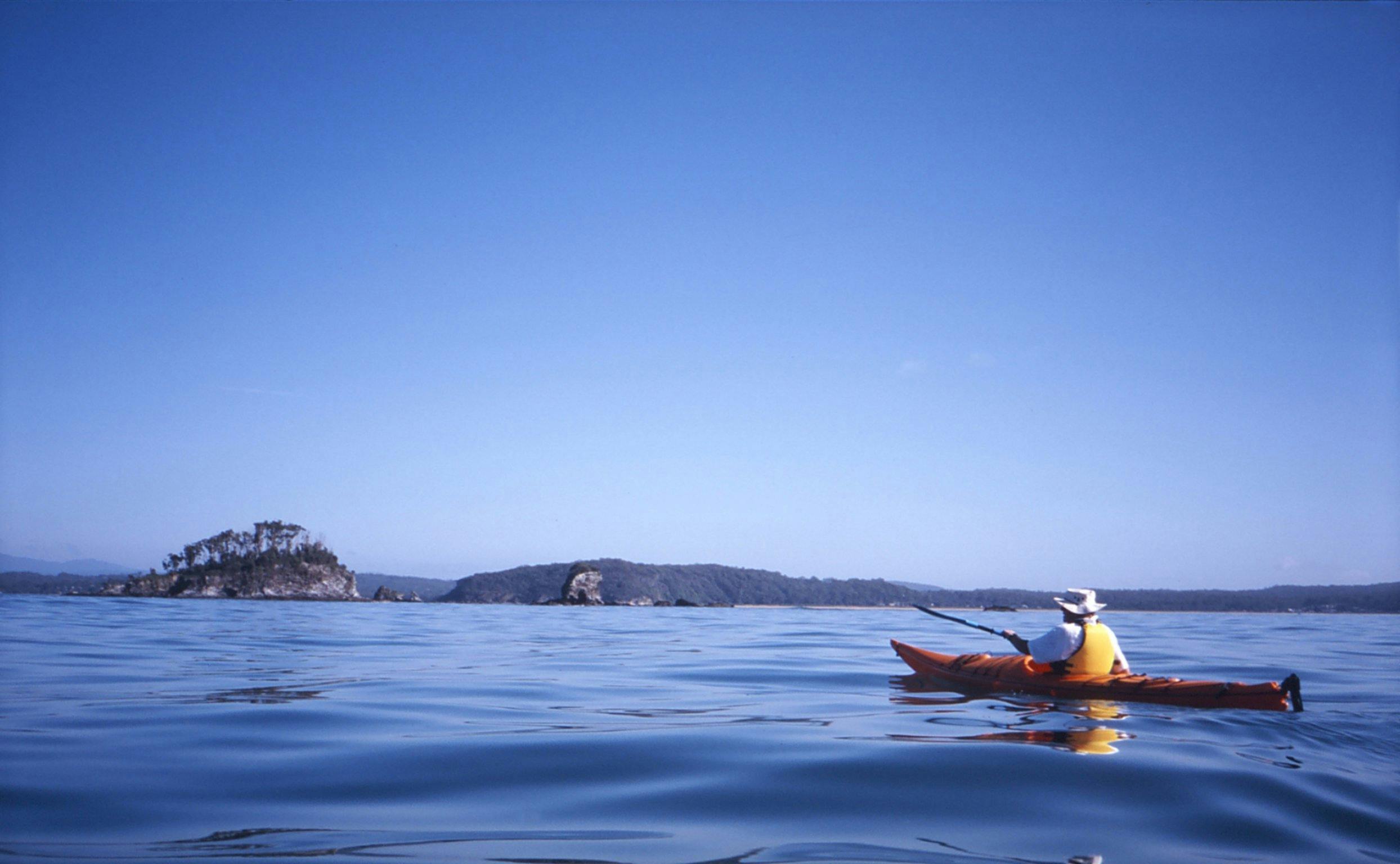 Kayaking towards Snapper Island