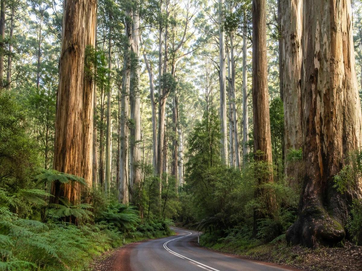 Scenic drive through Boranup Forest