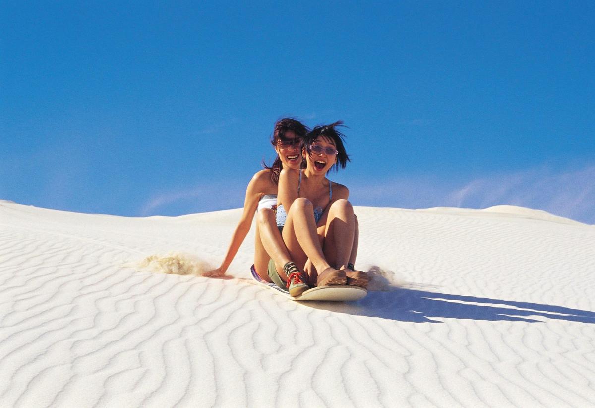 Sandboarding near Lancelin