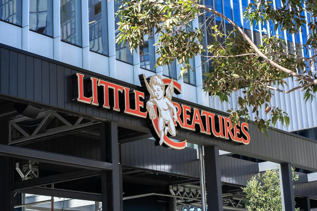 Signage at Little Creatures Elizabeth Quay