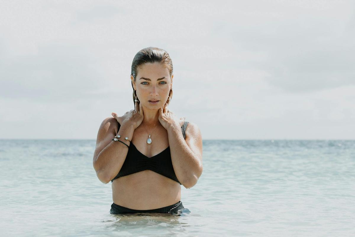 Latitude Jewellers Signature Series wearing our luxury Black Pearls from the Abrolhos Islands