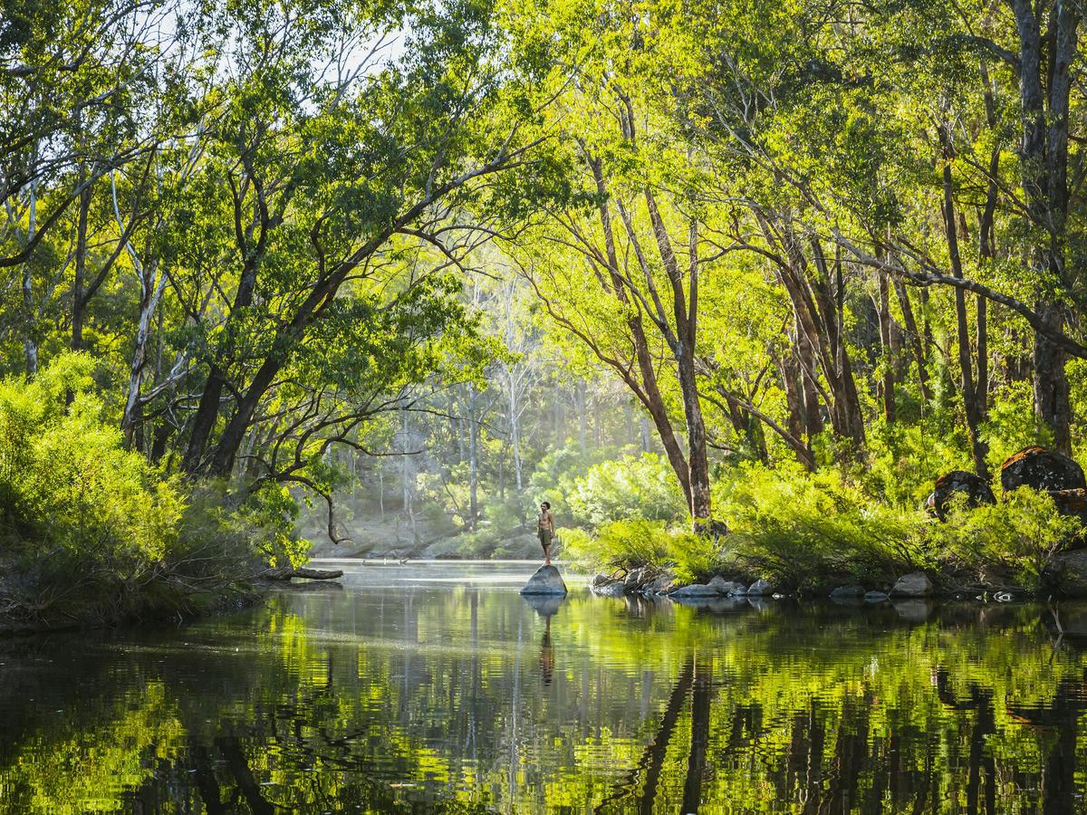Yarragil campground river in Lane Poole Reserve near Dwellingup