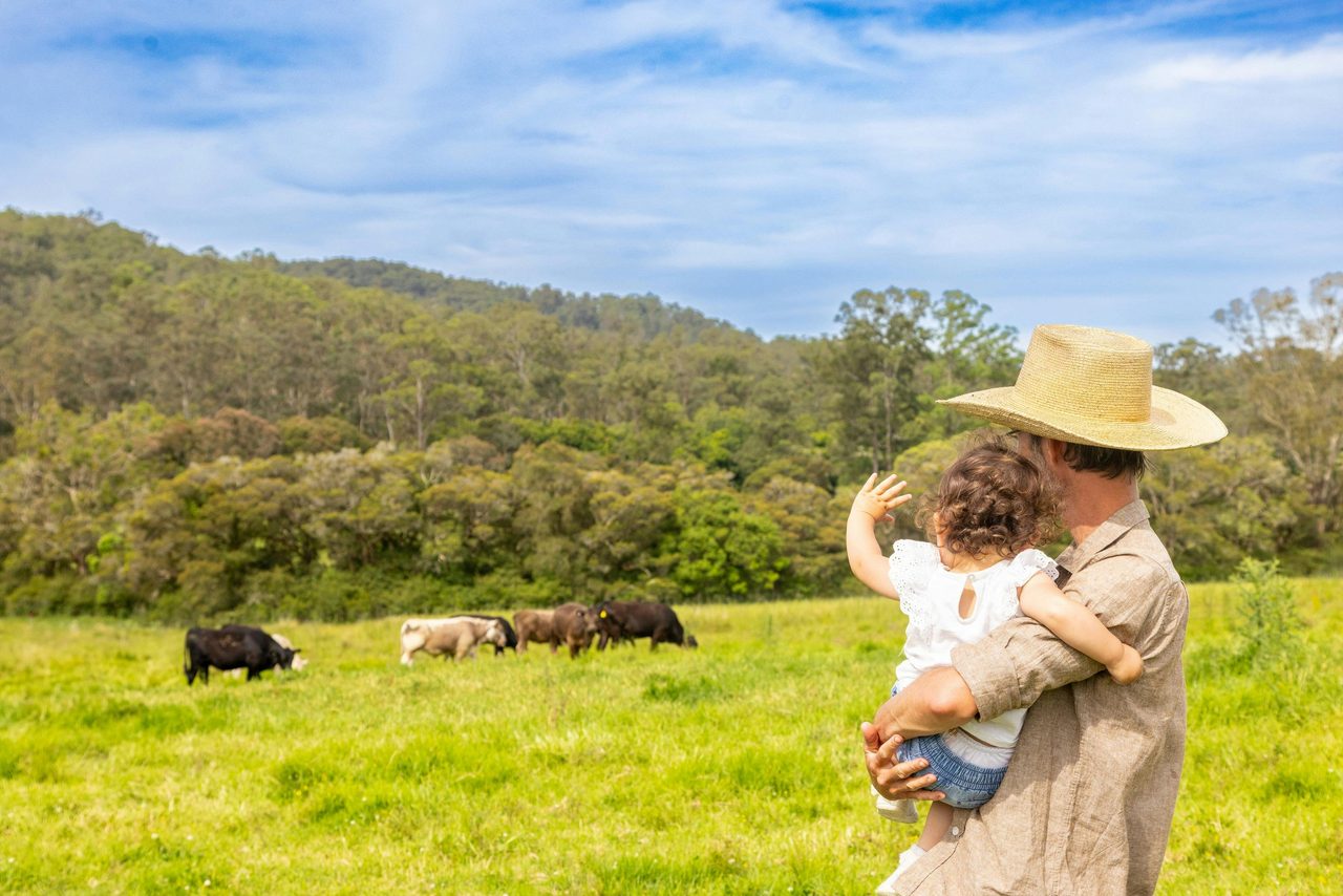 Kids love connecting with our cows