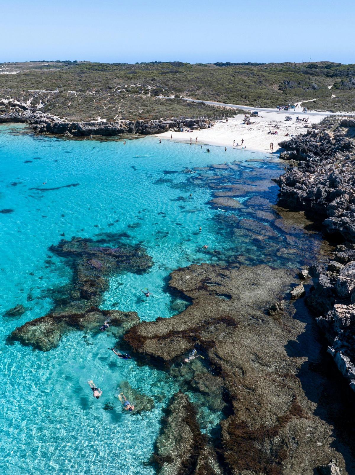 Snorkelers at Little Salmon Bay