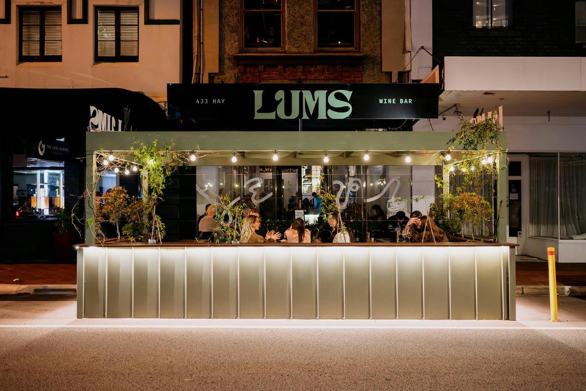 Lums wine bar photo of outdoor seating.