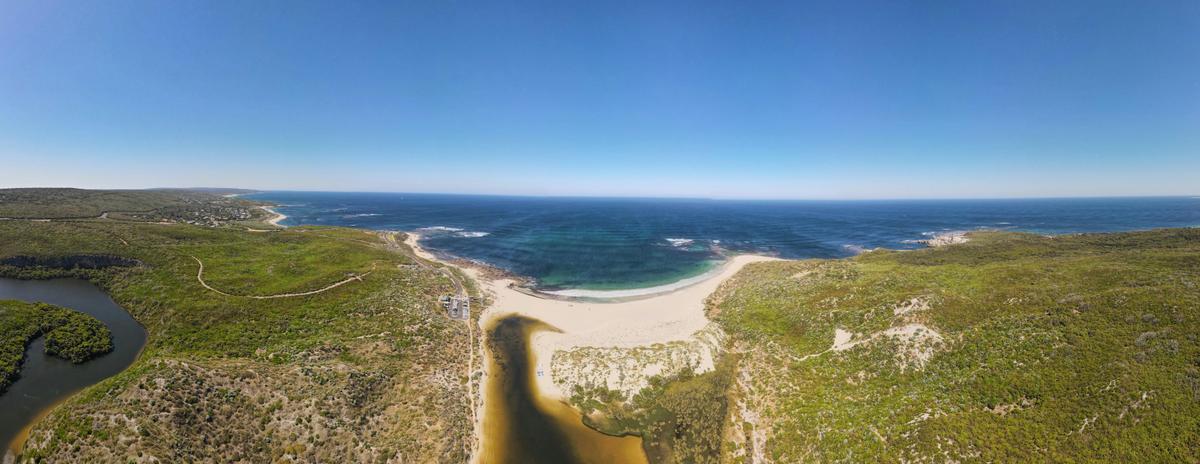River mouth and Surfers Point Margaret River, WA