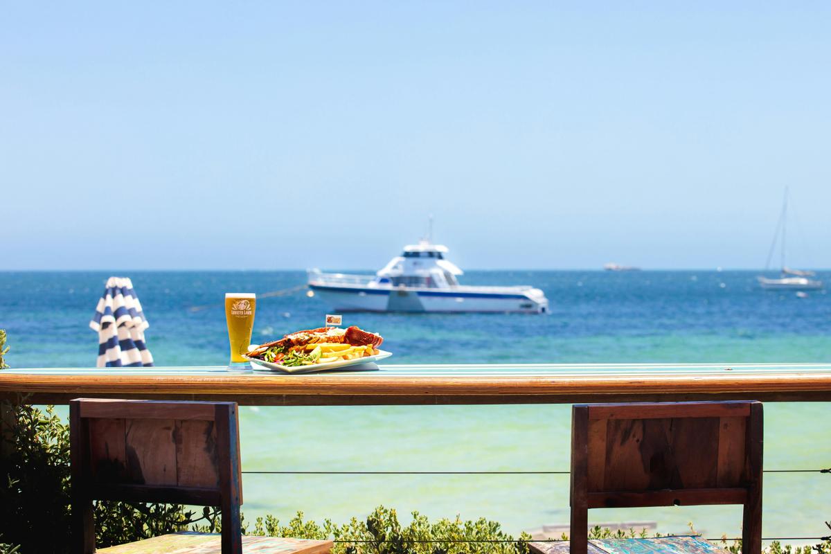 Front Deck with Lobster Meal