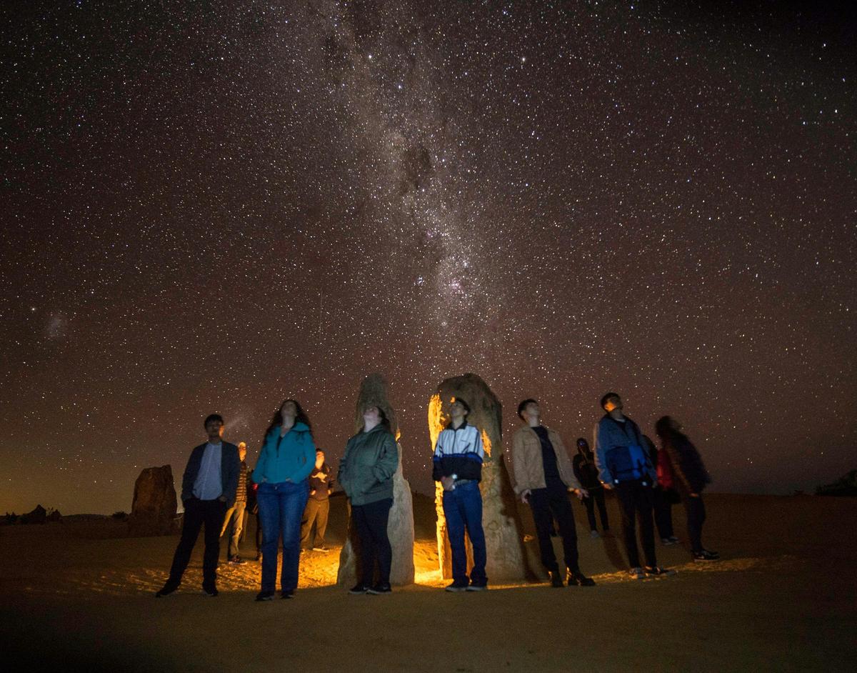 Pinnacles Desert at Night