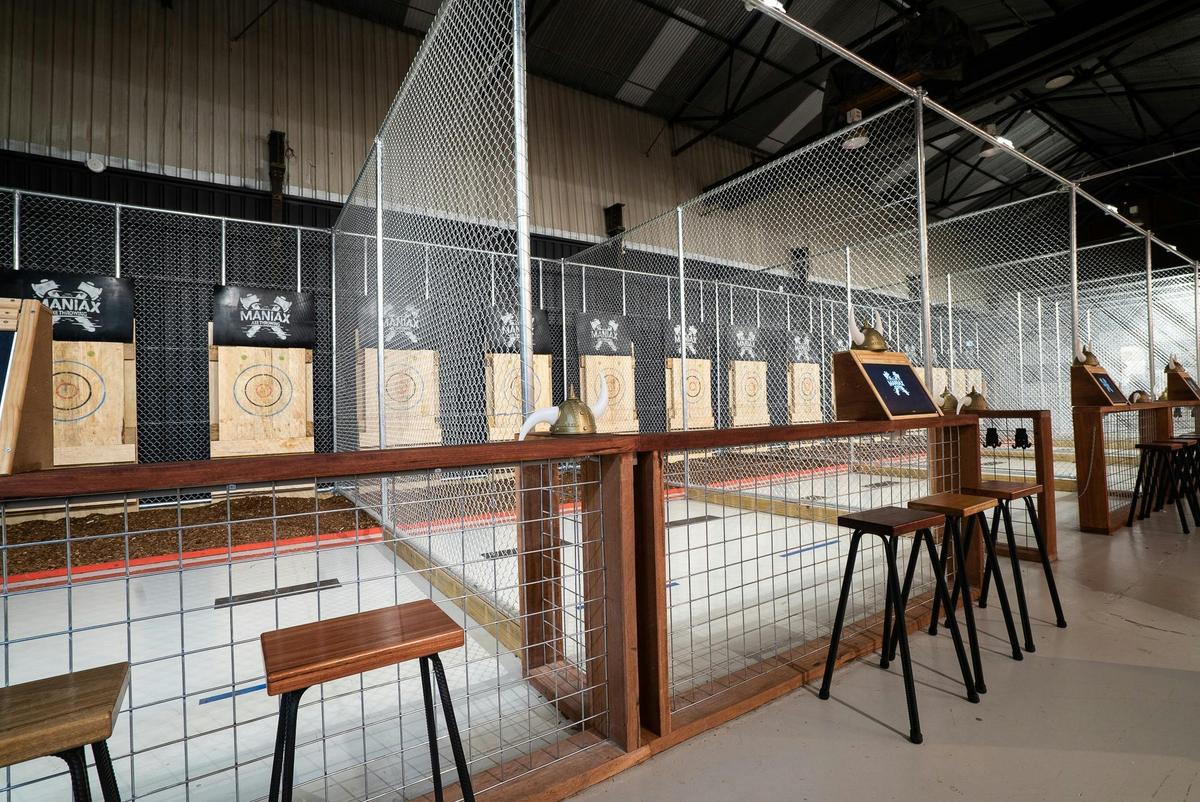 MANIAX Axe throwing Venue in WA