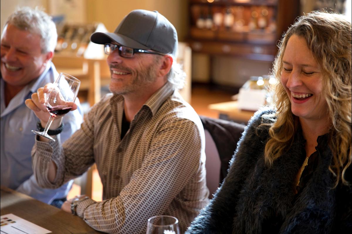 Tasting wine and learning about the process at Voyager Estate with Margaret River Tours