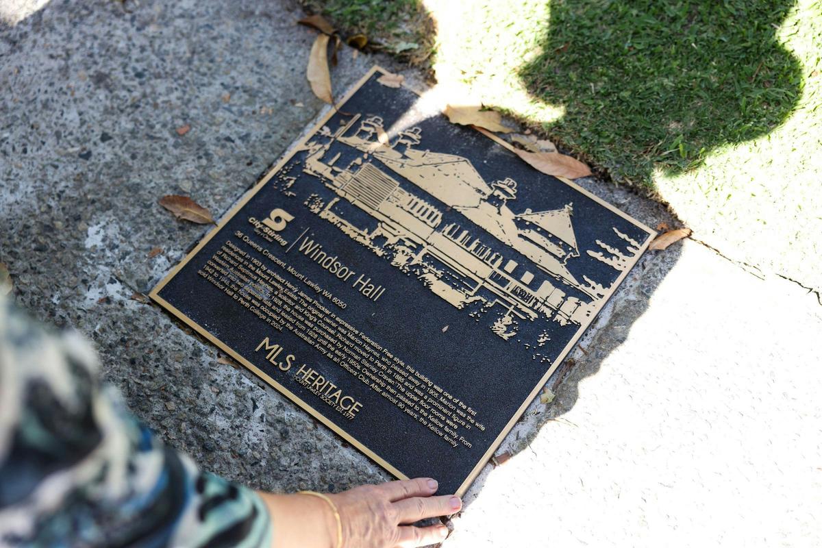 Windsor Hall Plaque