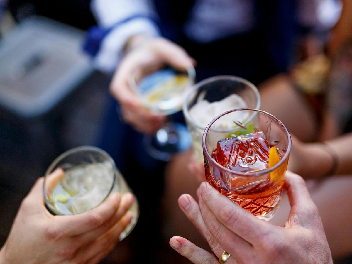 Drinks at Mechanics Institute Bar
