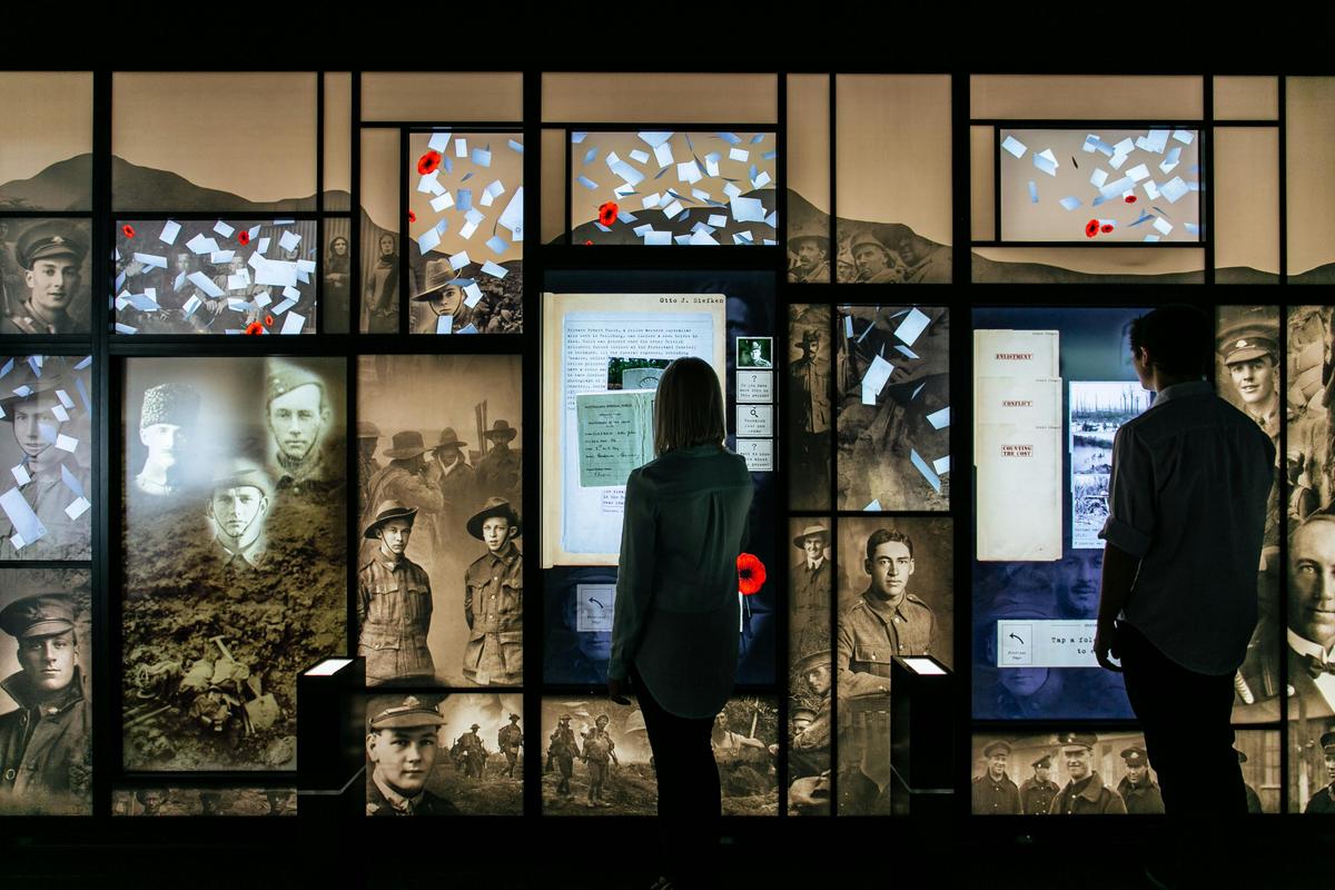 Visitors Interacting with exhibit
