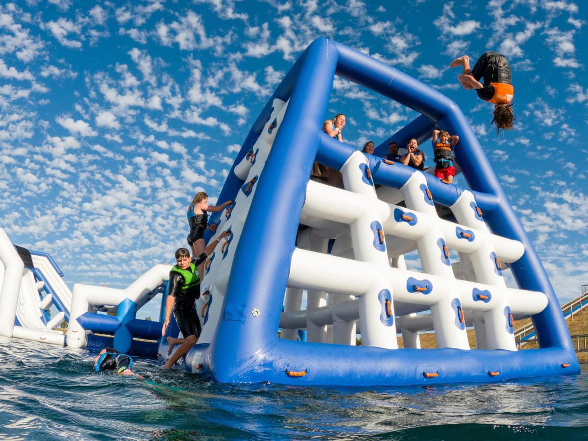 Large inflatable obstacle course