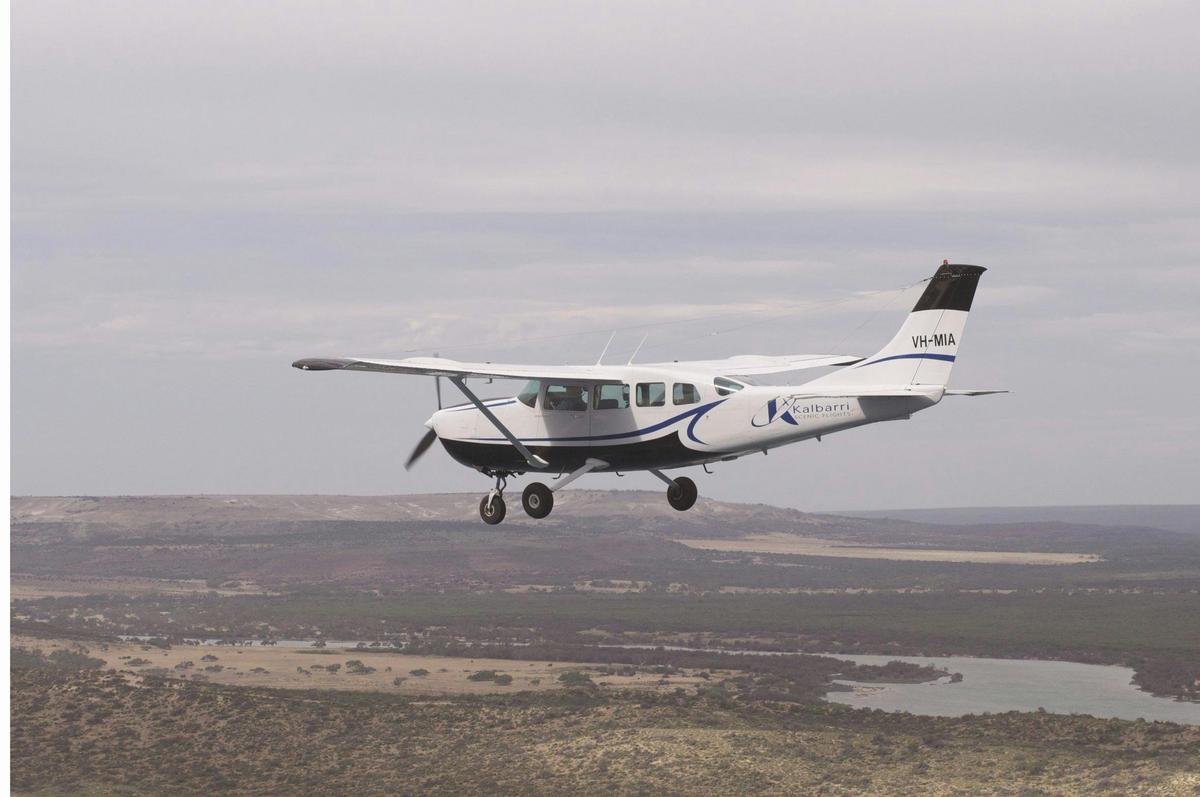 Hutt Lagoon Pink Lake Flight with River Gorges from Geraldton