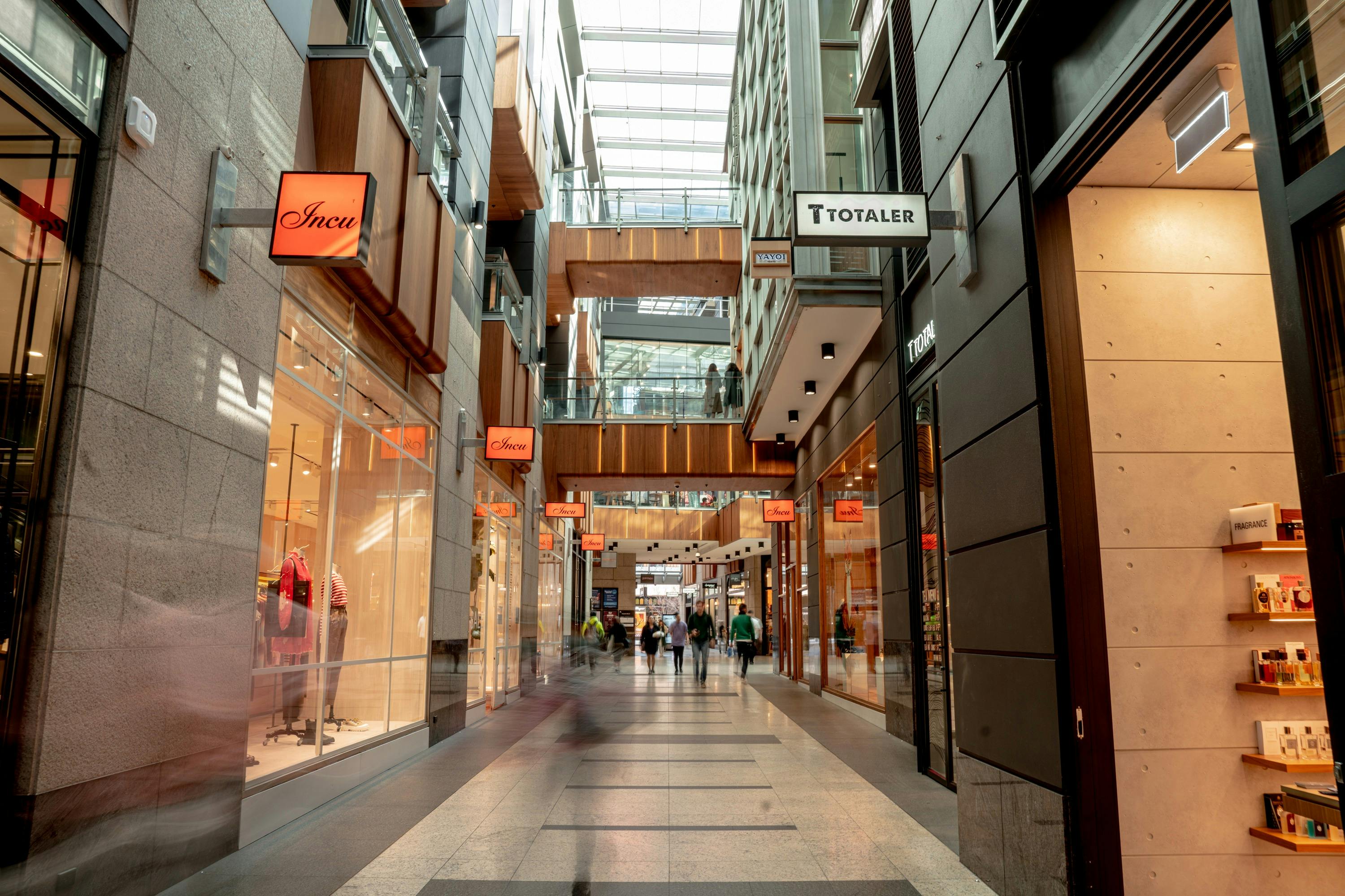 The Galeries inside view of retailers
