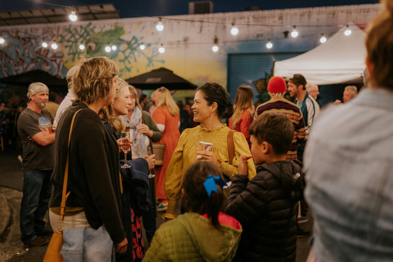Celebrating our creative community and flowing out to the laneway.