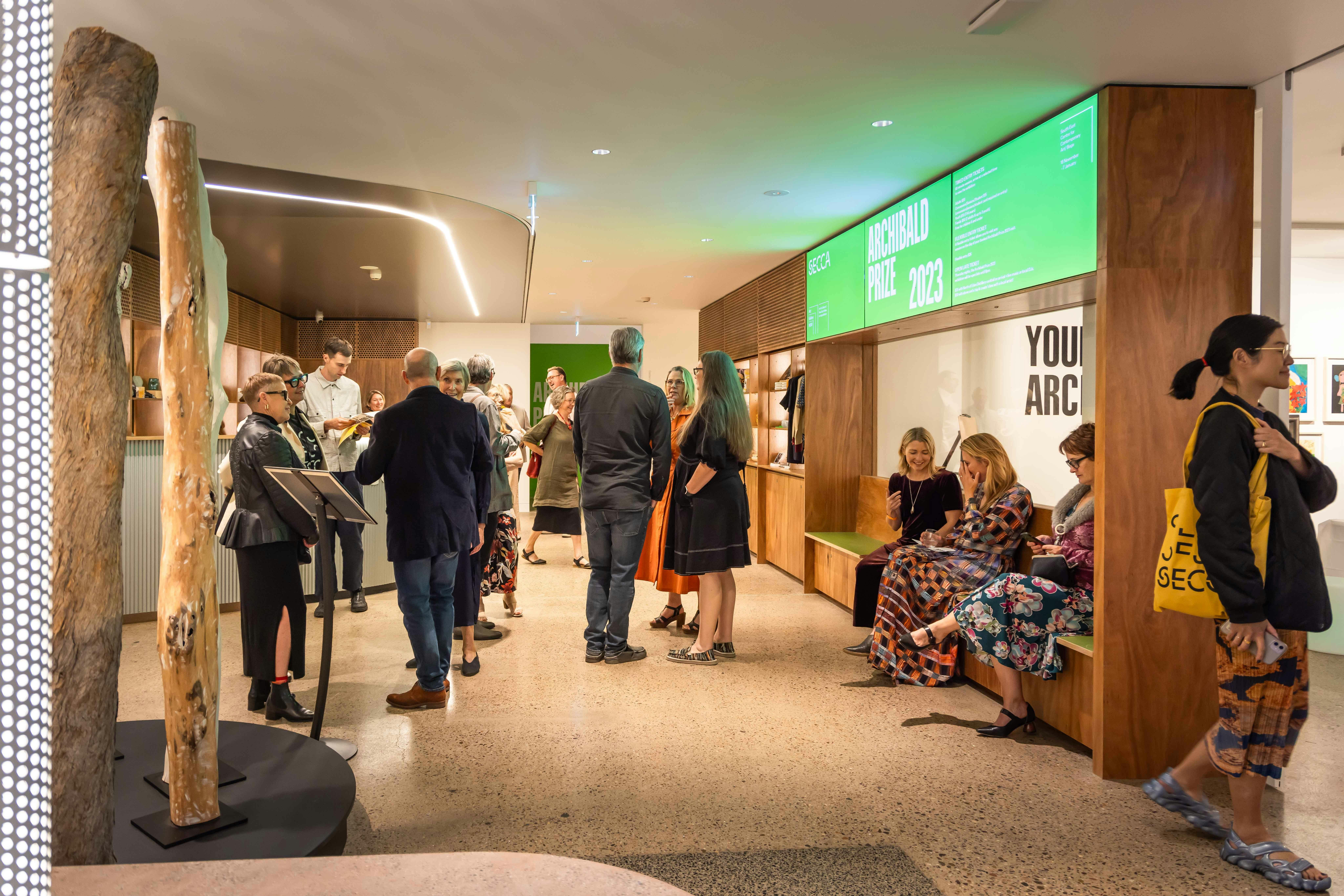 SECCAs internal foyer. Image David Rogers photography.