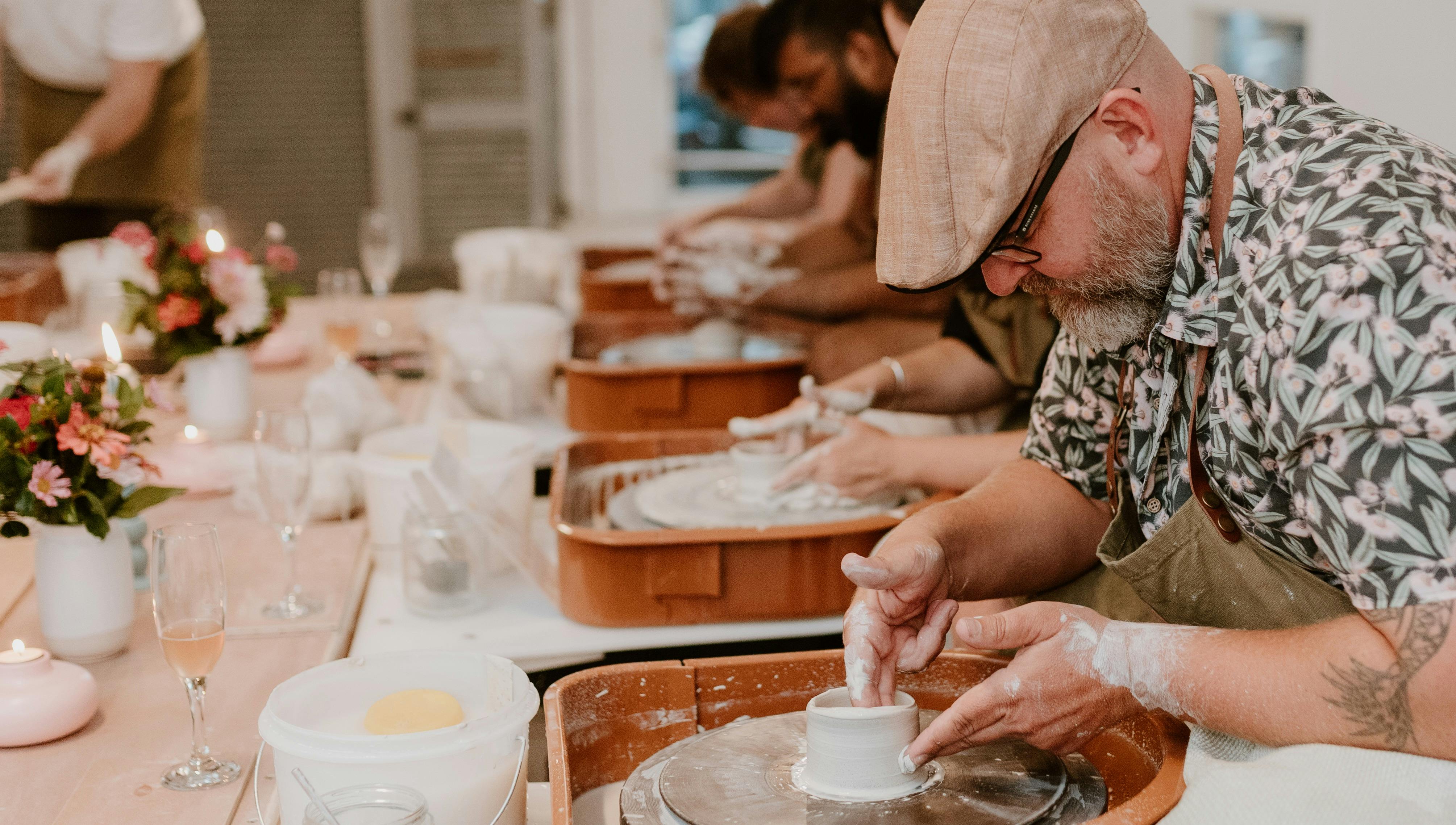 Wheel throwing class