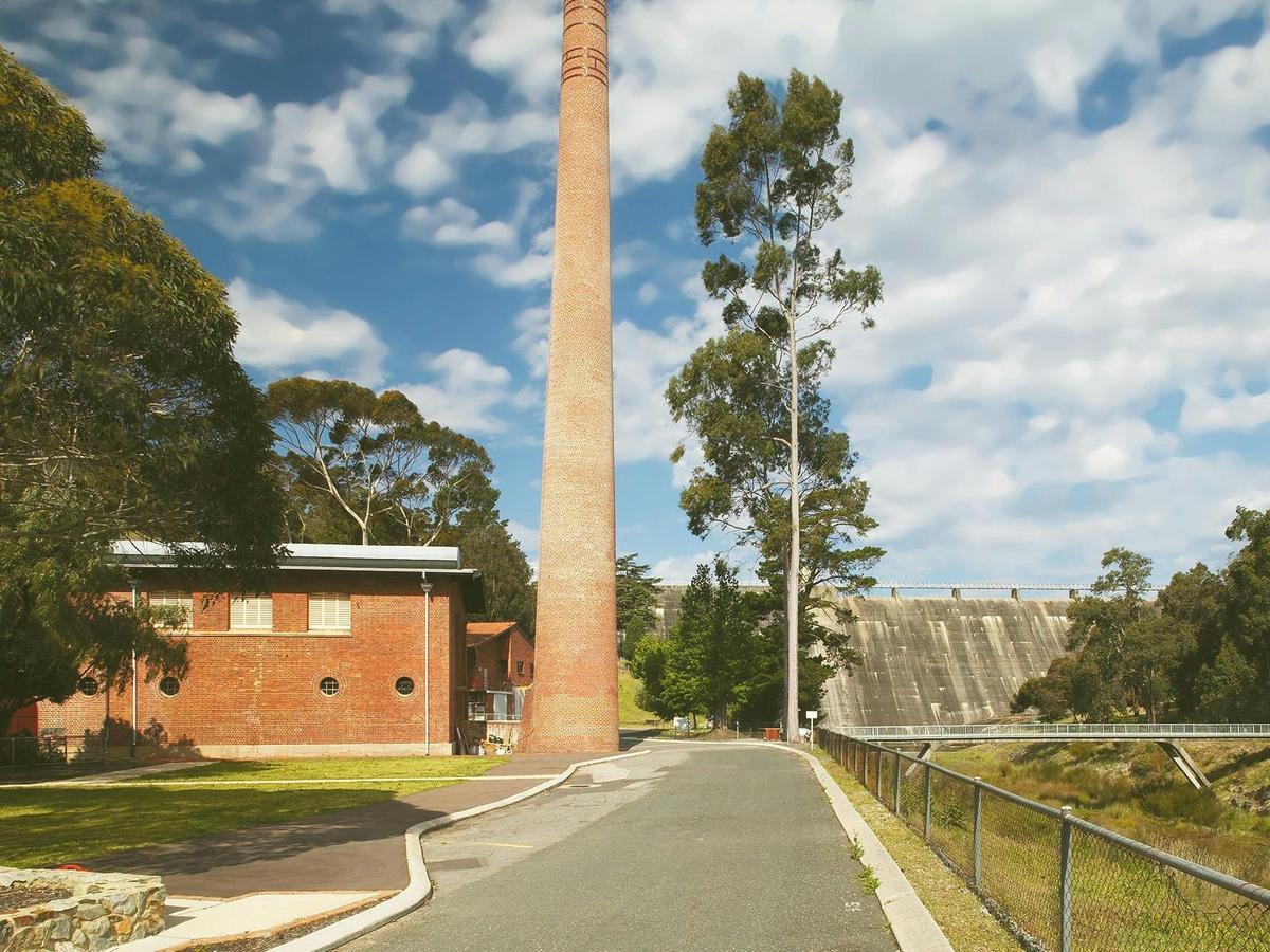 No 1 Pump Station and brick chimney