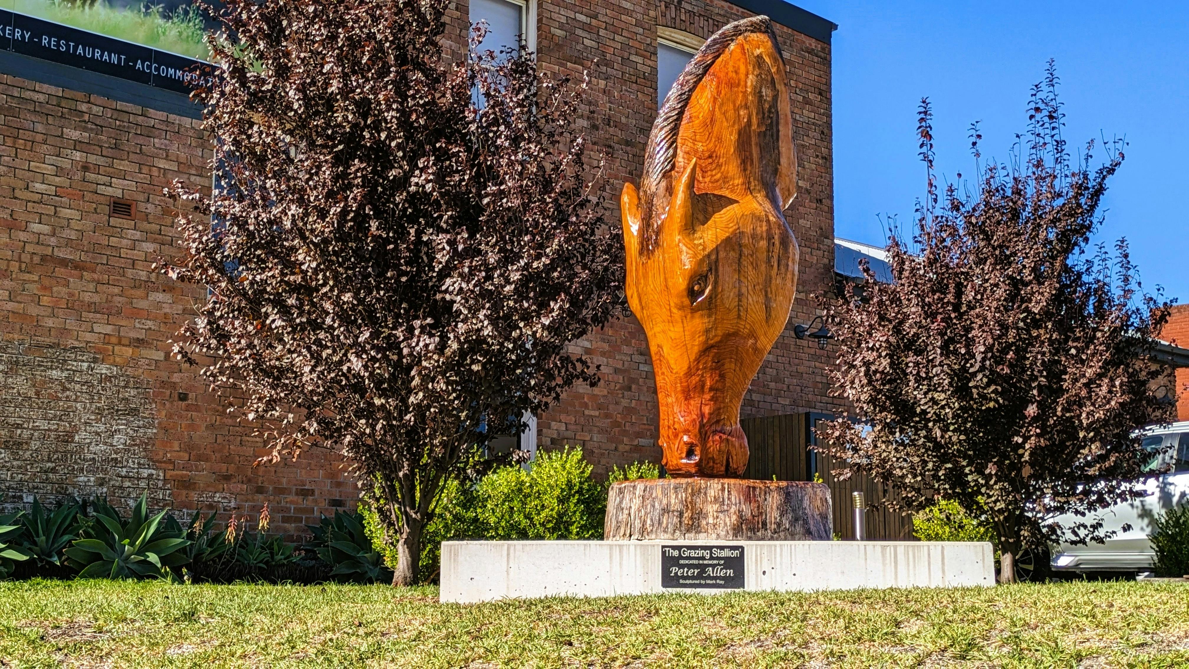 The Grazing Stallion by Mark Ray