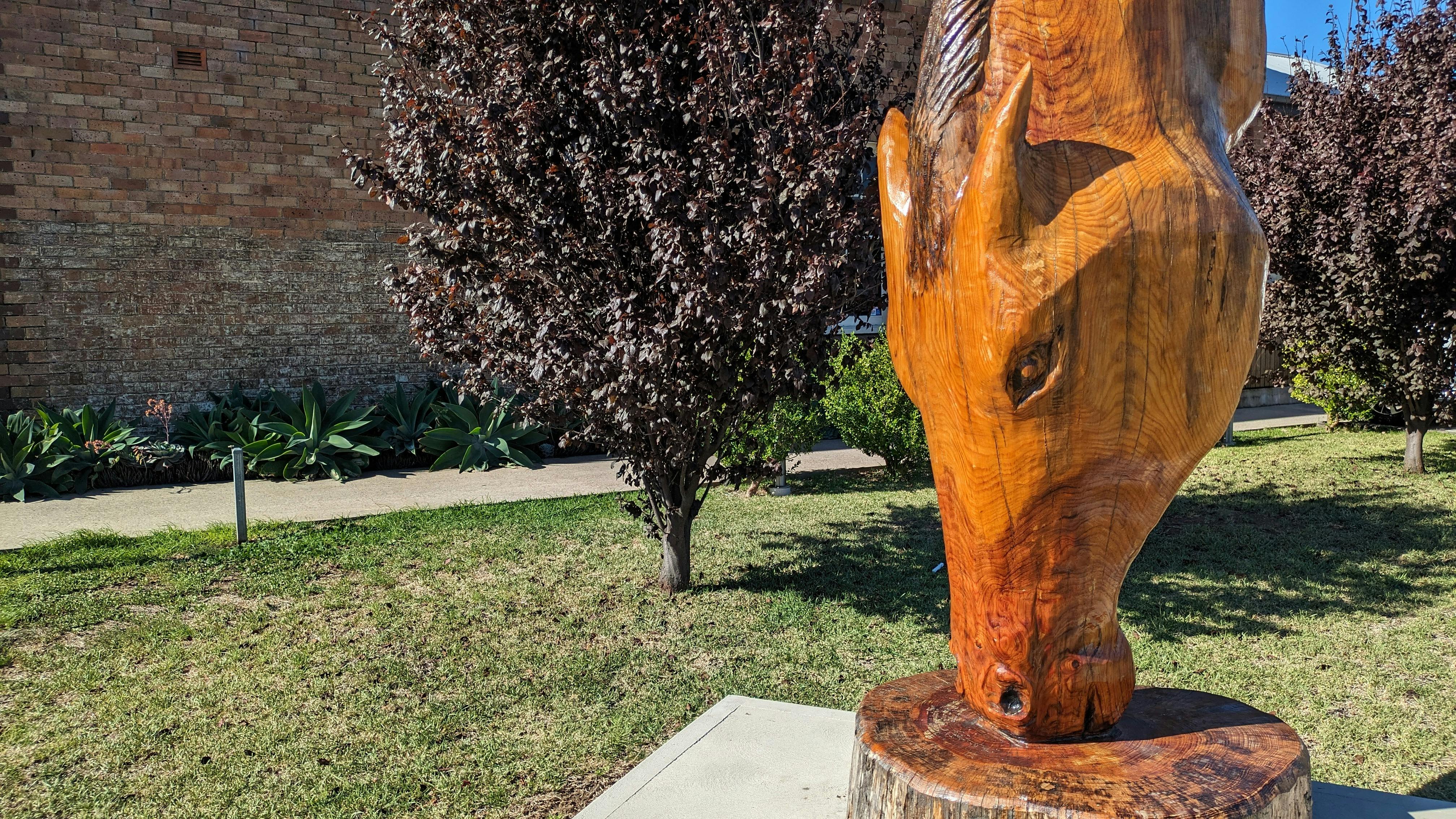 The Grazing Stallion by Mark Ray