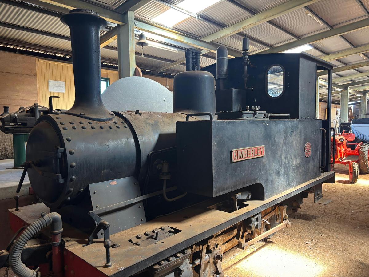 Kimberley Steam Locomotive which was manufactured in Scotland and came to WA in 1920.
