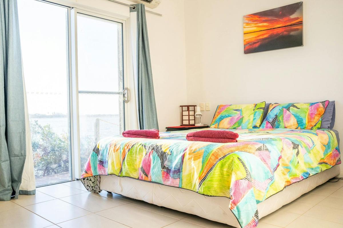 Villa bedroom  with a double bed