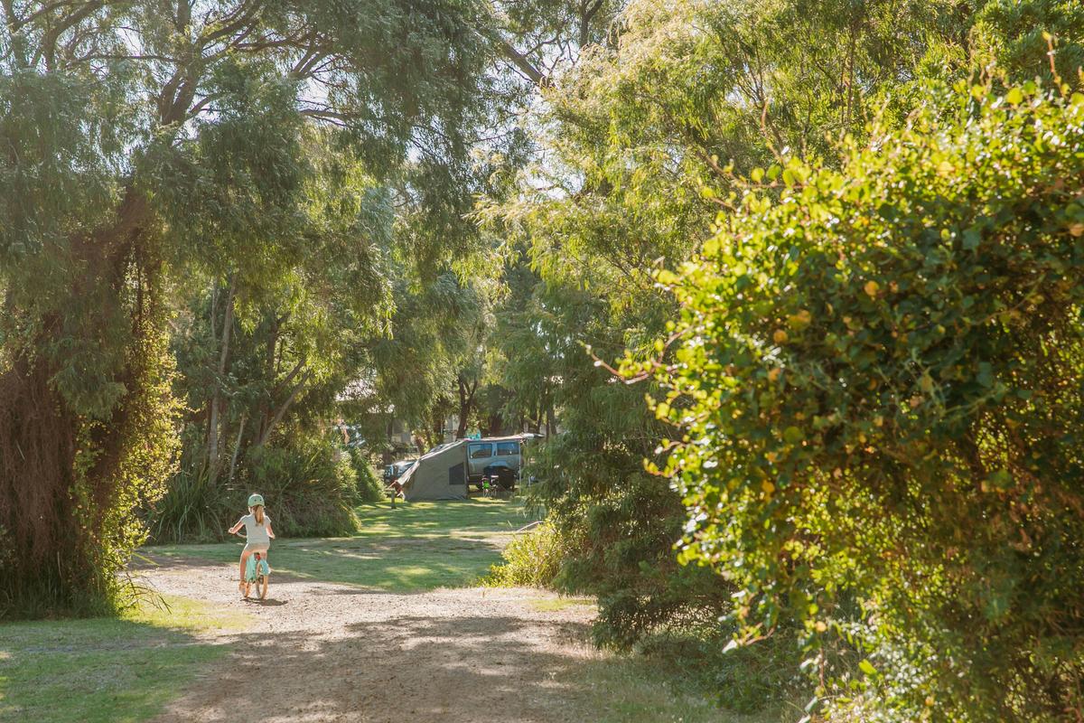 Peaceful camp setting