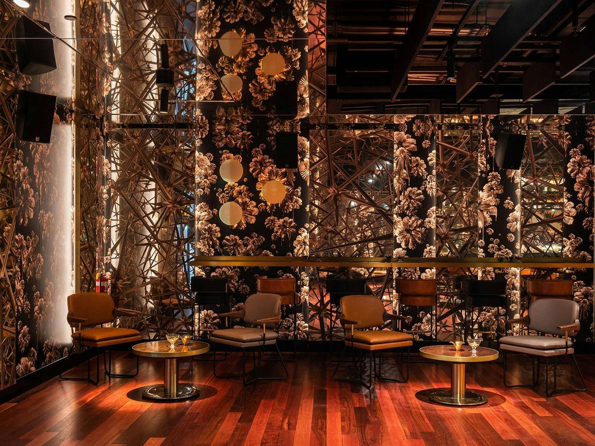 Inside Santini Bar and Grill