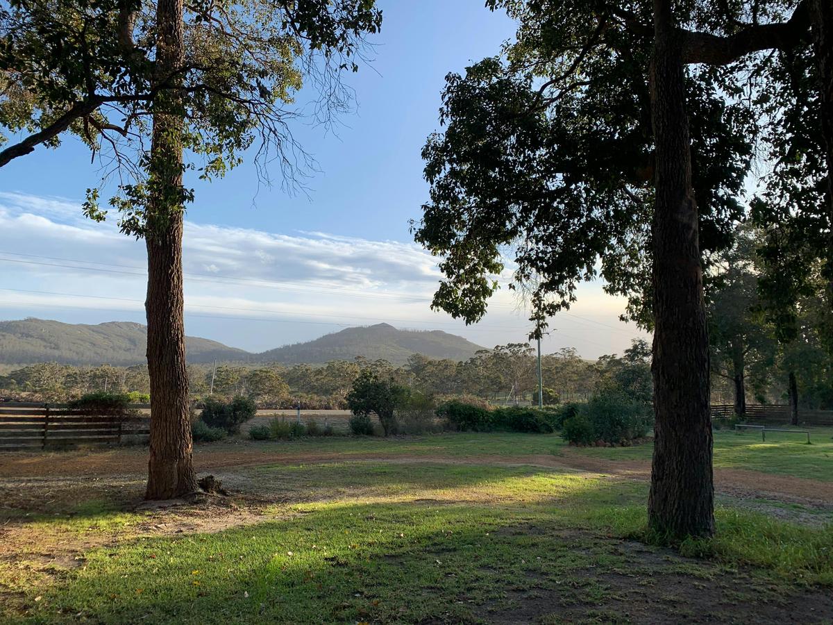 View onto Porongurup Range from the campsite