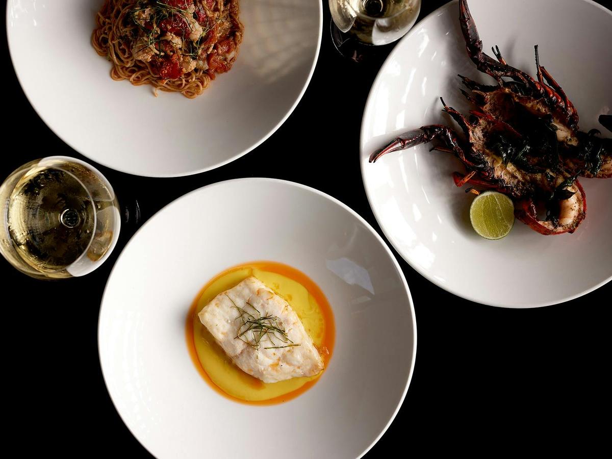 Dining at Rockpool Bar and Grill