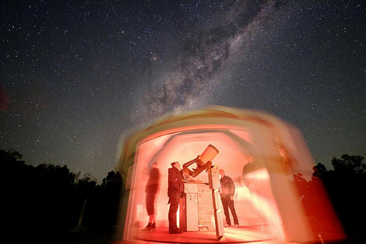 Rotating the 14 inch telescope dome
