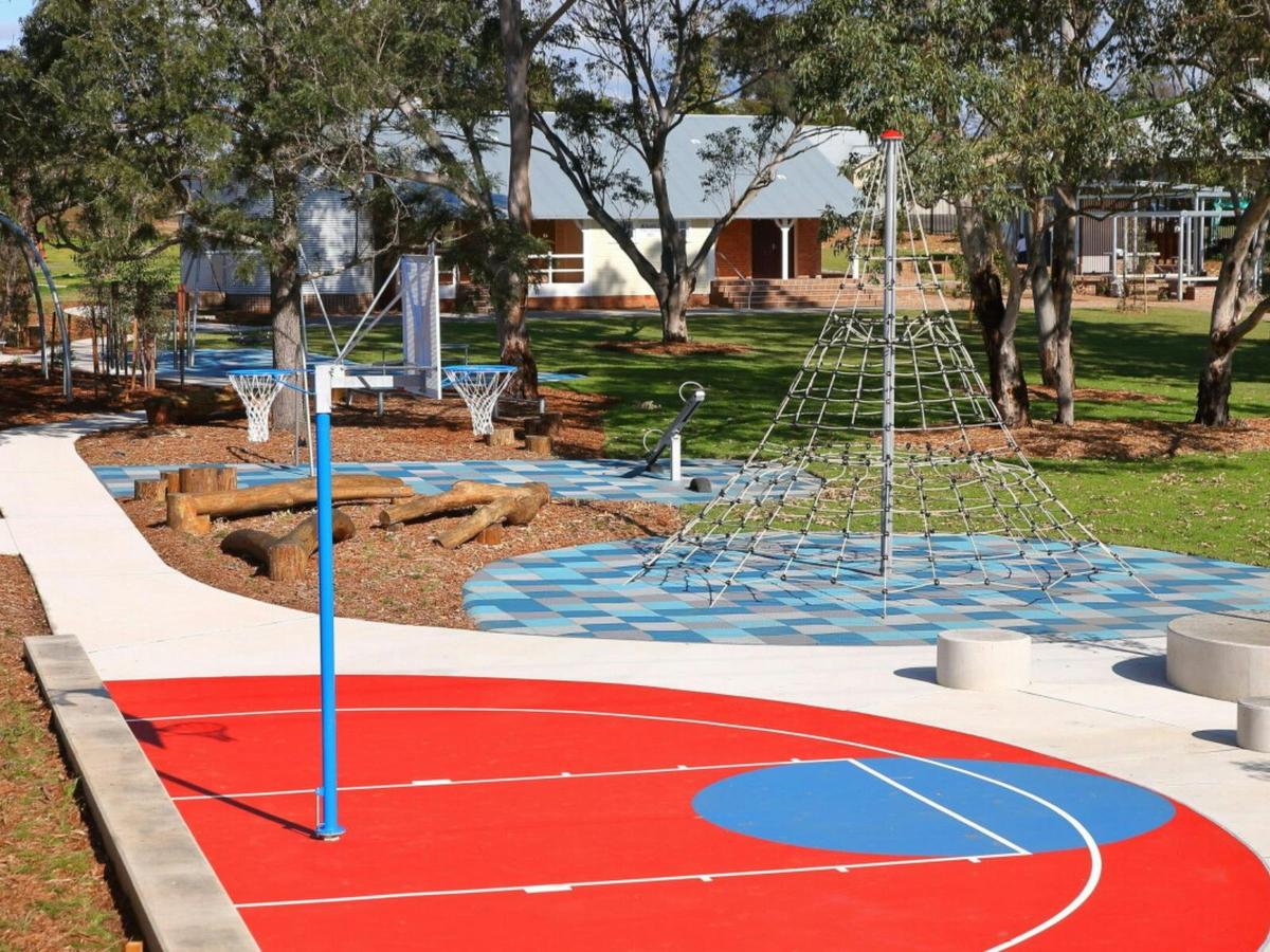 Half basketball court at The Old Menangle School Site