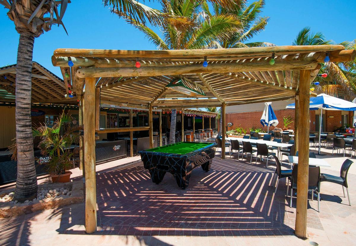 Pool Table and Shades Cafe