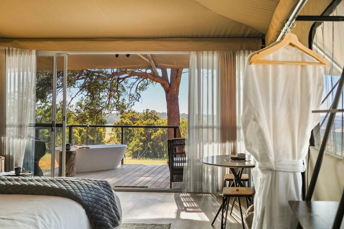 View from your bed Yira Tent