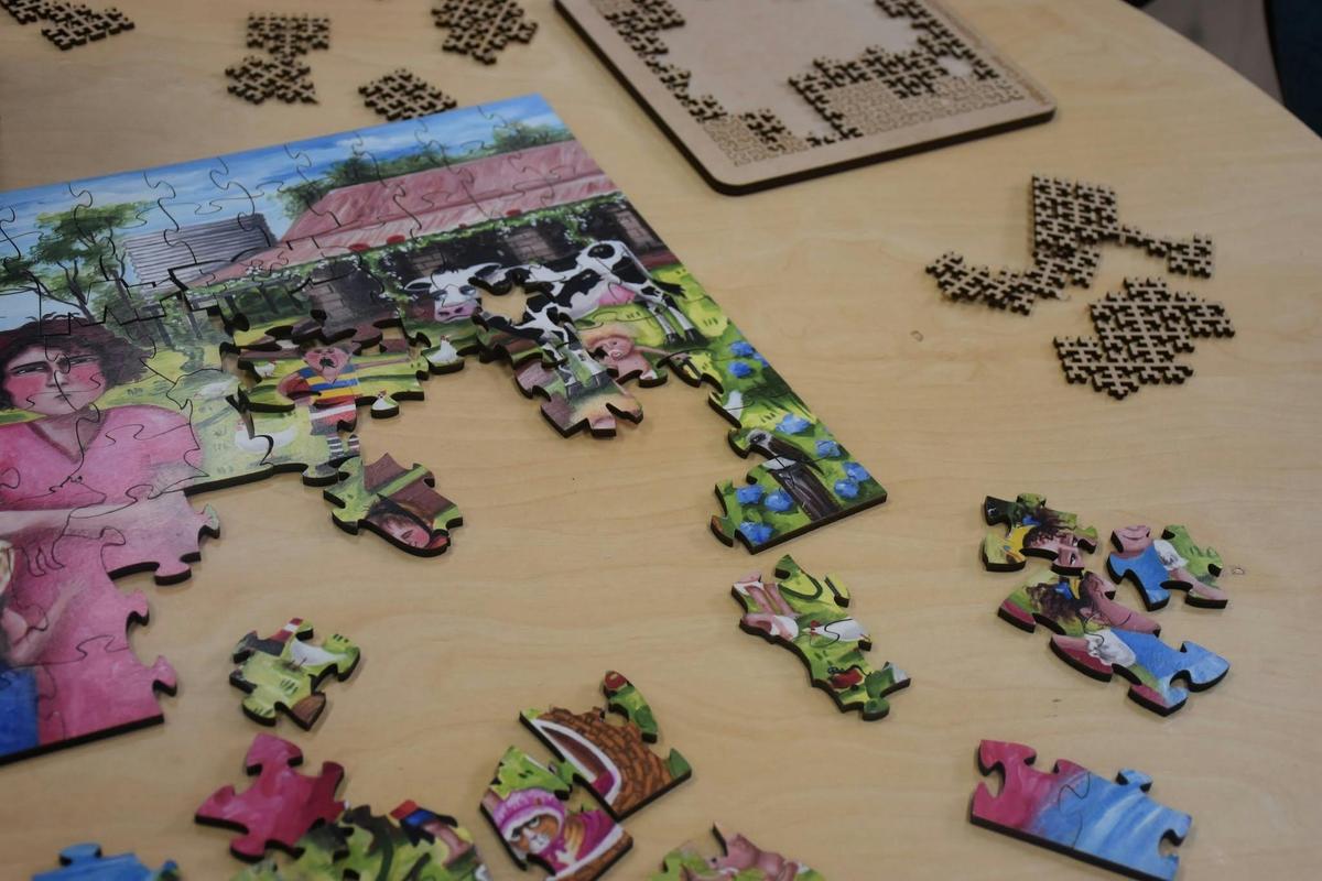 Wooden puzzle pieces from our collection to purchase